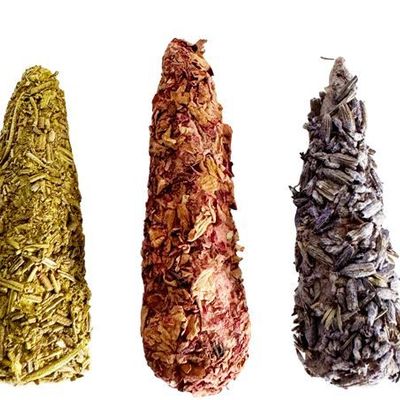 Floral decoration - INCENSE CONES TO BURN - Rose Lavender Rosemary - LE MAS DU ROSEAU