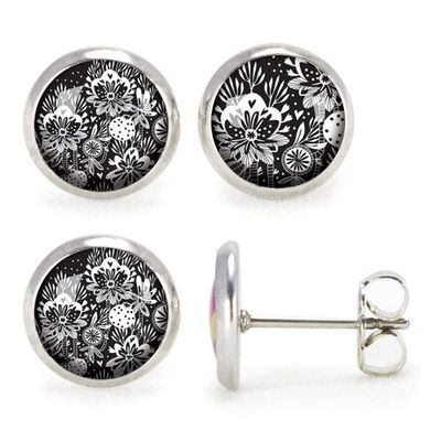 Jewelry - Ears studs Oranger - Silver - LES JOLIES D'EMILIE