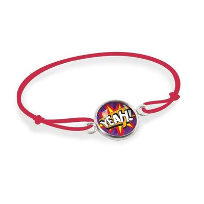 Bijoux - Bracelet Cordon Enfant Yeah - Argent - LES MINIS D'EMILIE