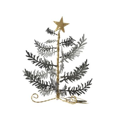 Christmas table settings - Pine branch tree, zinc - WALTHER & CO.