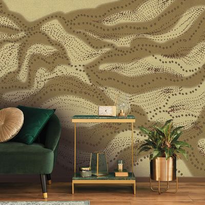 Wallpaper - CUSTOM PANORAMIC WALLPAPER GOLD-GOLD - EDITION 11 - LGD01 DECOR MURAL SUR MESURE