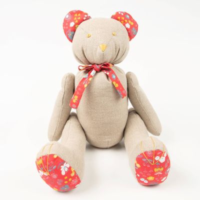 Children's decorative items - Ourson articulé XXL, Ourson, doudou, décoration chambre enfant, ours - LITTLE SIROKO