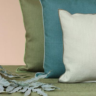 Comforters and pillows - Linen pillow cover | CORDONCINO - GIARDINO SEGRETO