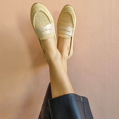 Shoes - Capri Women Raffia Loafer - MILSOULS