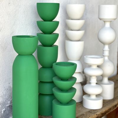 Objets de décoration - BOUGEOIRS AMA / AMAKI - MAISON POLITA