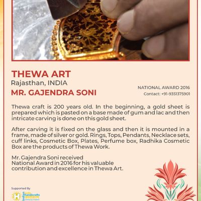Jewelry - PAINTINGS, SHAWLS, WOOD CRAFTS, THEWA ART - O/O. DEVELOPMENT COMMISSIONER (HANDICRAFTS), MINISTRY OF TEXTILES, GOVT. OF INDIA