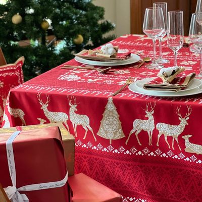 Table linen - Tablecloth - Winter stroll - BEAUVILLÉ