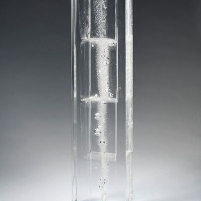 Art glass - "Elevation"   Optical Glass Sculpture - JEAN-FRANÇOIS LEMAIRE