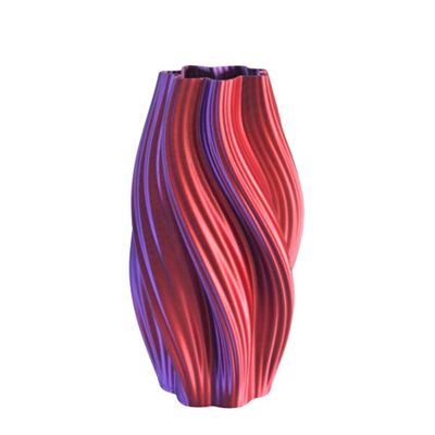 Vases - VASE « CRÈME GLACÉE CHAUDE » | MULTICOLORE | Pourpre, Rouge et Or - AURA 3D