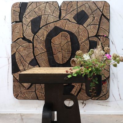 Other tables - Square table\" Rustic\ "” version 3. - THIERRY LAUDREN