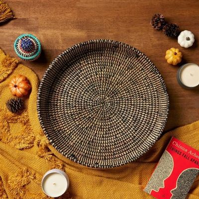 Trays - Large Woven Platter - BAOBAB