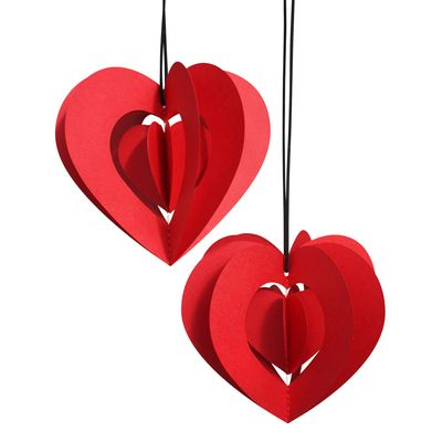 Gifts - Clara Heart - hanging paper ornament - LIVINGLY