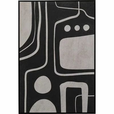 Paintings - Canvas Picture Artistic Blacky 70x110cm - KARE DESIGN