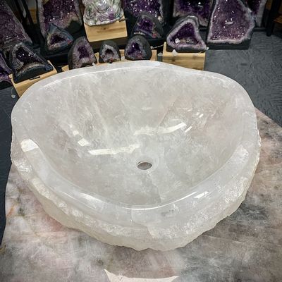 Sinks - The Rock Crystal Basin (unique handmade piece) - LAVENTURINE GALLERY