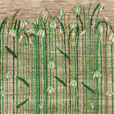 Tapis design - 'Snowdrop' Flower Meadow runner 6, Zollanvari Studio - ZOLLANVARI INTERNATIONAL