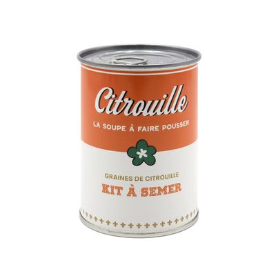 Objets de décoration - kit à semer "soupe de Citrouille" Fabriqué en France - MAUVAISES GRAINES