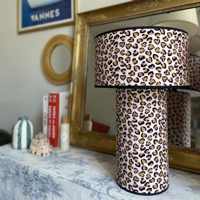 Table lamps - OCTAVEO leopard | table lamp - CÔTE OUEST DÉCO - PRO