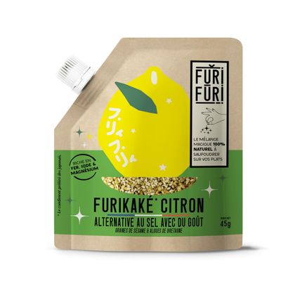 Condiments - Furikake Citron - Condiment sésame & algues - alternative sel 45G - FURI & CO