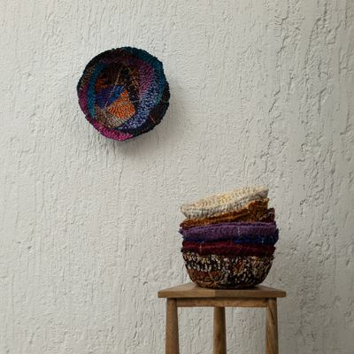 Décorations pour tables de Noël - Bols Kantha Rose - MAISON MIEKO