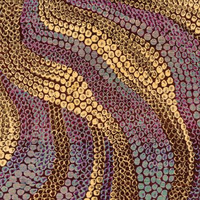 Tapis design - Undulating Circles 1, Dreamtime Chants Collection - ZOLLANVARI INTERNATIONAL