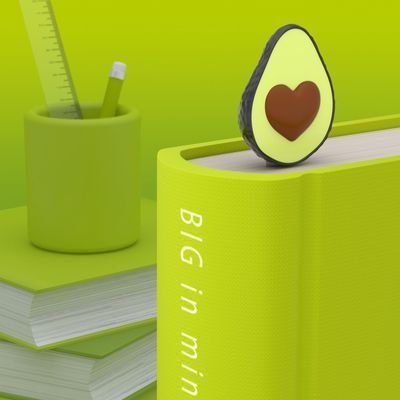 Stationery - Avocado Bookmark - METALMORPHOSE