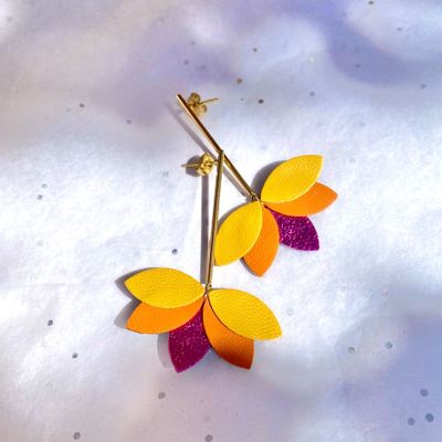 Bijoux - Boucles cuir - THE COCOTTE