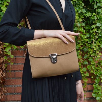 Bags and totes - Royal Glitter Leather Bag - LA CARTABLIÈRE