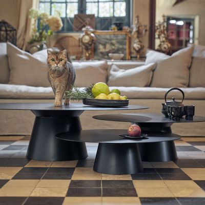 Coffee tables - BESIDE METAL INDOOR table - MAISON DE VACANCES