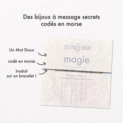 Jewelry - Morse Code Bracelet - Magic - LES MOTS DOUX