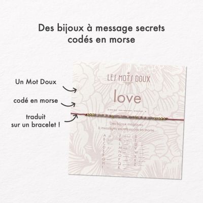 Bijoux - Bracelet Code Morse : Love - LES MOTS DOUX