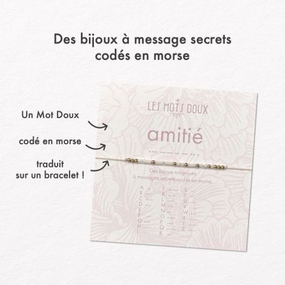 Jewelry - Morse Code Bracelet: Friendship - LES MOTS DOUX