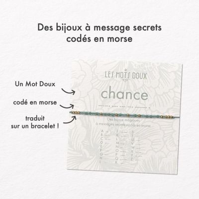 Bijoux - Bracelet Code Morse - Chance - LES MOTS DOUX