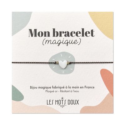 Bijoux - Bracelet (magique) coeur - LES MOTS DOUX