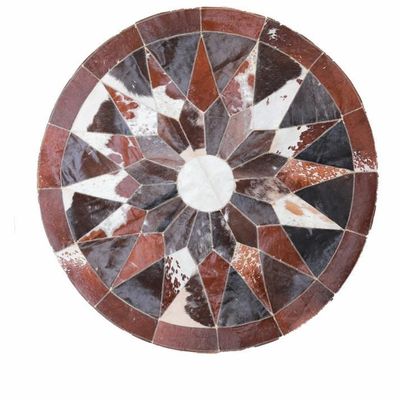 Other caperts - Round Star Cowhide Rug - FOWA