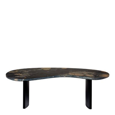 Children's sofas and lounge chairs - PIA black marble coffee table - BLANC D'IVOIRE