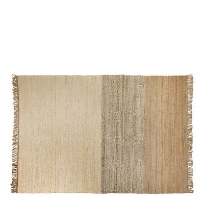 Tapis - Tapis LARGO jute et coton - BLANC D'IVOIRE