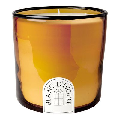 Bougies - Bougie parfumée verre ambré,5 kg - Cèdre Sauvage - BLANC D'IVOIRE