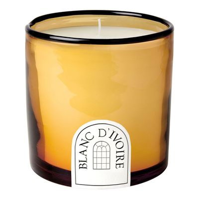 Candles - Amber glass scented candle 340 g - Cèdre Sauvage - BLANC D'IVOIRE