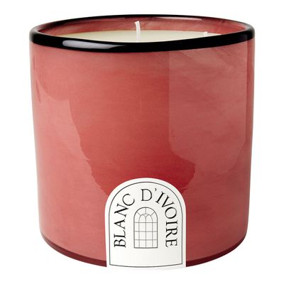 Candles - Scented candle in magenta glass, 5 kg - Palais d'Encens - BLANC D'IVOIRE