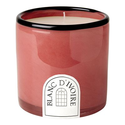 Candles - Scented candle magenta glass 340 kg - Palais d'Encens - BLANC D'IVOIRE