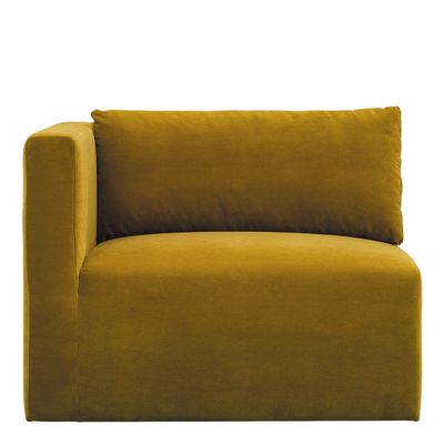 Sofas - LOU sofa saffron velvet left module - BLANC D'IVOIRE