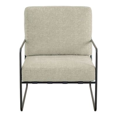 Armchairs - GASPARD armchair with removable cover in sand and metal velvet jacquard fabric - BLANC D'IVOIRE