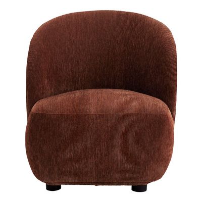 Fauteuils - Fauteuil LISETTE velours côtelé rouge brique - BLANC D'IVOIRE