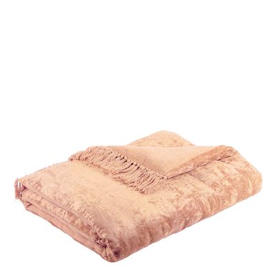 Linge de lit - Futon PAULA velours irisé blush - BLANC D'IVOIRE