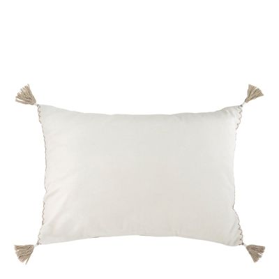 Coussins textile - Housse de coussin MATTEO velours de coton blanc - BLANC D'IVOIRE
