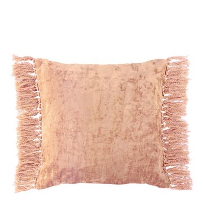 Fabric cushions - PAULA cushion cover iridescent blush velvet - BLANC D'IVOIRE