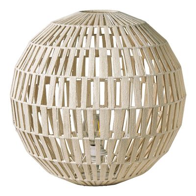 Lampes à poser - Lampe SPHERE jute blanche - BLANC D'IVOIRE