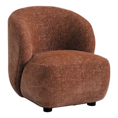 Fauteuils - Fauteuil LISETTE tissu jacquard de velours bois de rose  - BLANC D'IVOIRE