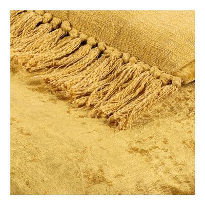 Bed linens - PAULA futon iridescent bronze velvet  - BLANC D'IVOIRE