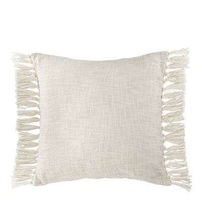 Coussins textile - Housse de coussin PAULA velours irisé blanc - BLANC D'IVOIRE